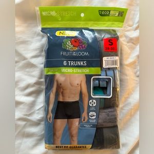6-pack Men’s Trunk Underwear (Small) - Fruit of the Loom